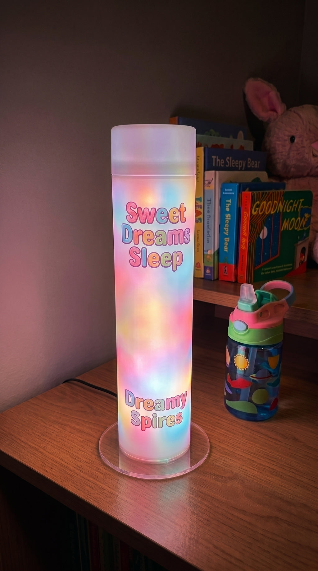 Dreamy Spires Sweet Dreams Night Light – Aurora Glow Lamp