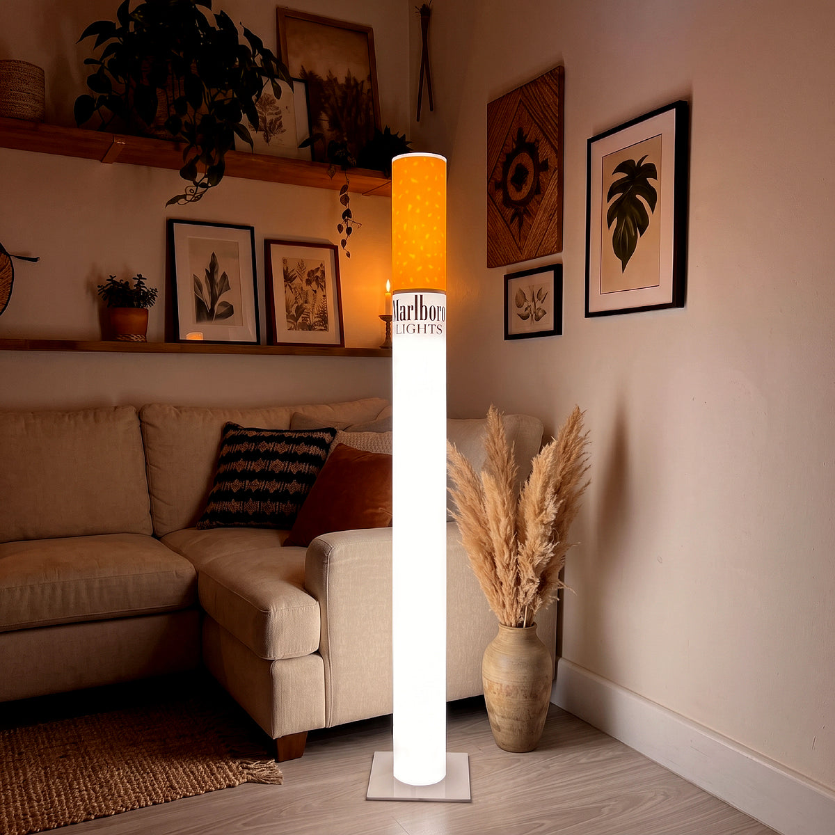 Marlboro Lamp - Cigarette Lamp - Marlboro Cigarette Lamp | Retro LED Floor Lamp