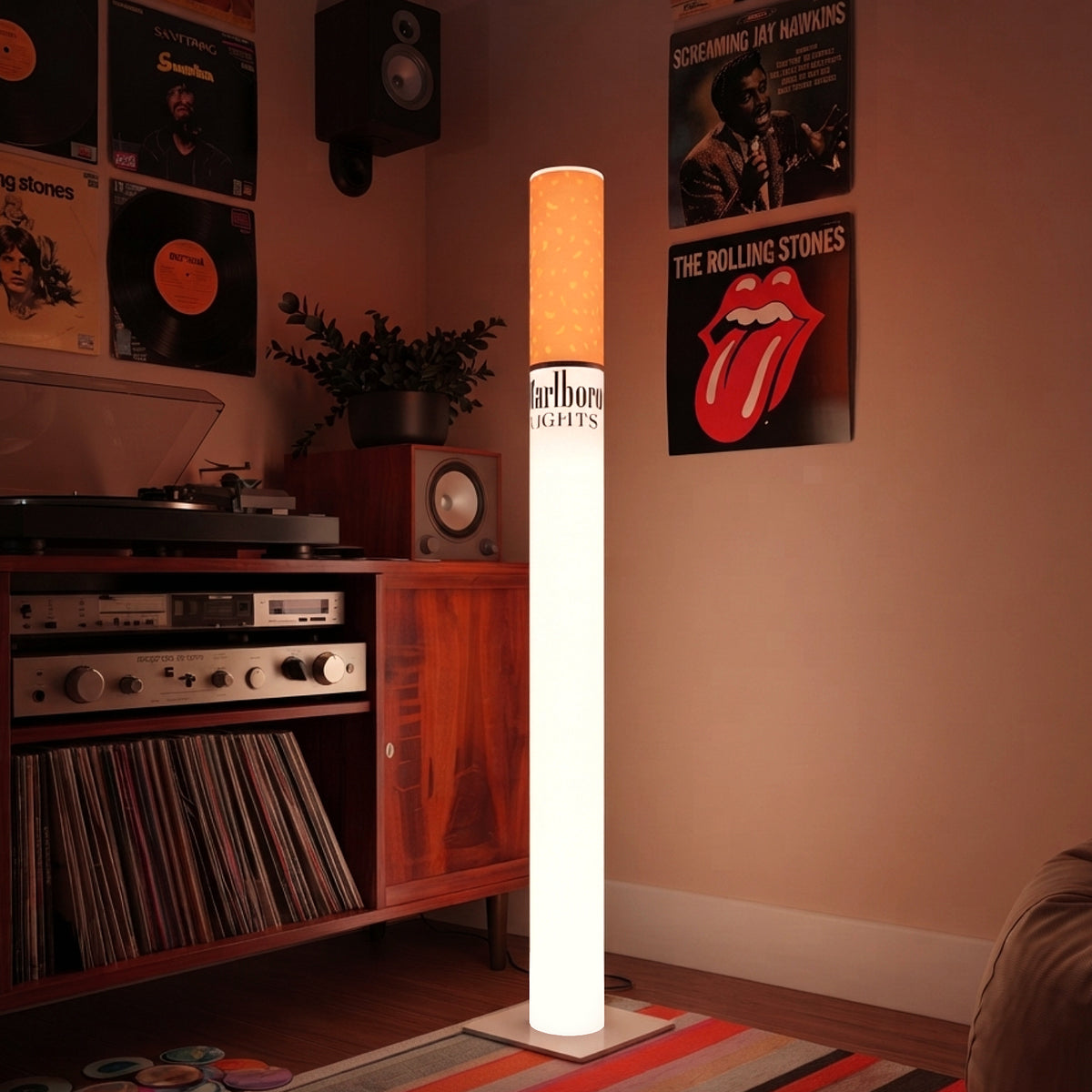 Marlboro Lamp - Cigarette Lamp - Marlboro Cigarette Lamp | Retro LED Floor Lamp