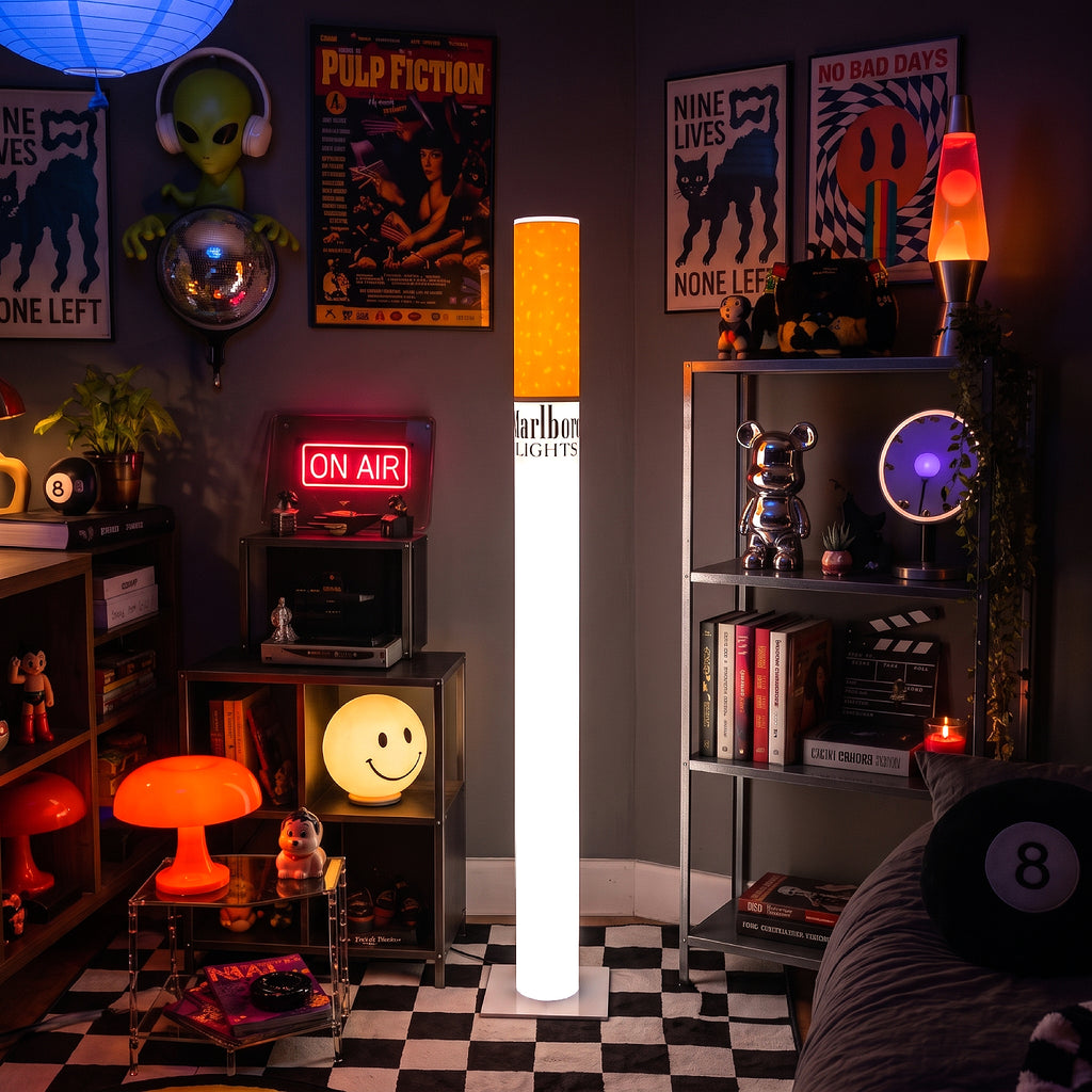 Marlboro Lamp - Cigarette Lamp - Marlboro Cigarette Lamp | Retro LED Floor Lamp