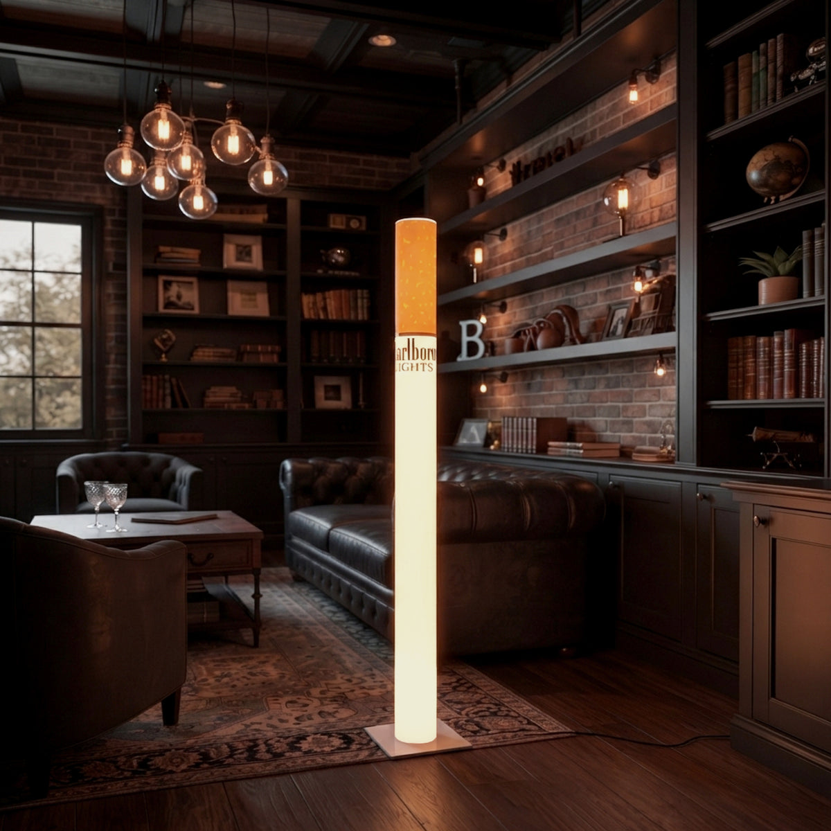 Marlboro Lamp - Cigarette Lamp - Marlboro Cigarette Lamp | Retro LED Floor Lamp